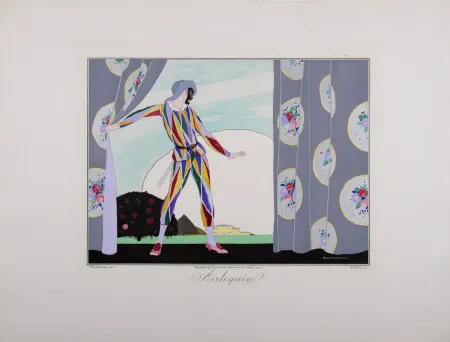 版画 Brunelleschi - Arlequin, 1914 - Masterpiece!