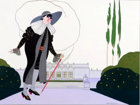 镂版印刷 Brunelleschi - Le Docteur Ballanzone (de Masques et de la Comédie Italienne - 1914)