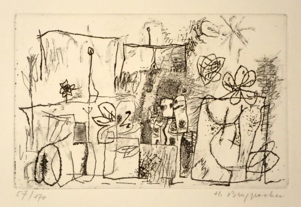 蚀刻版画 Bruppacher - Untitled