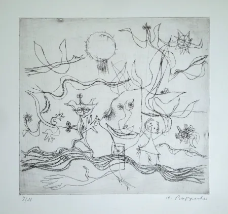 蚀刻版画 Bruppacher - Untitled
