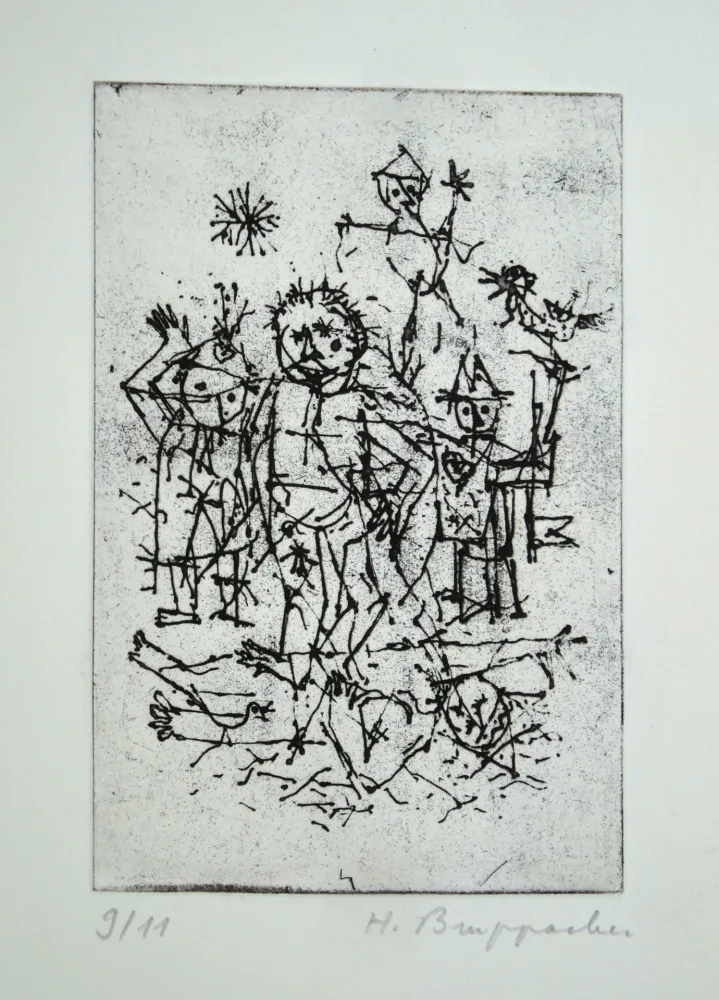蚀刻版画 Bruppacher - Untitled