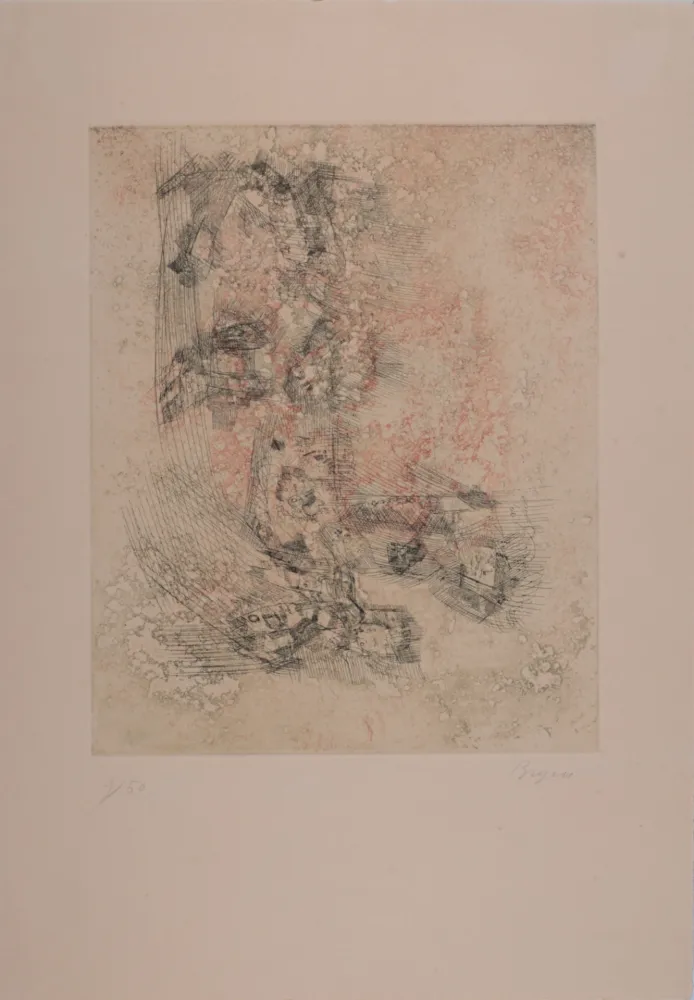 蚀刻版画 Bryen - Composition, 1967