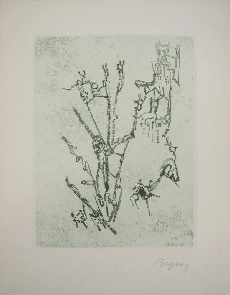 版画 Bryen - Construction abstraite