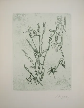 版画 Bryen - Construction abstraite