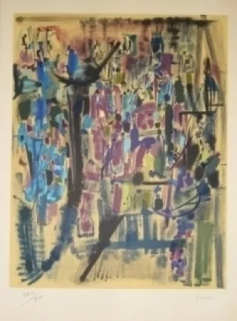 石版画 Bryen - Exposition CNAC 1971