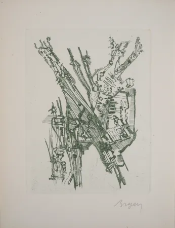 版画 Bryen - Paysage abstrait