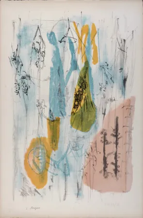 石版画 Bryen - Structure imaginaire, 1951 - Hand-signed!