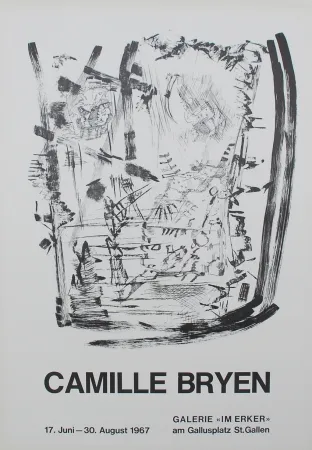石版画 Bryen - Untitled (Exhibition poster)