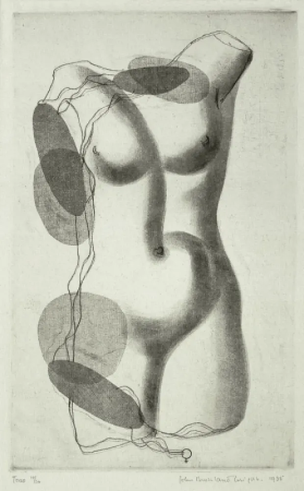 版画 Buckland-Wright - Torso