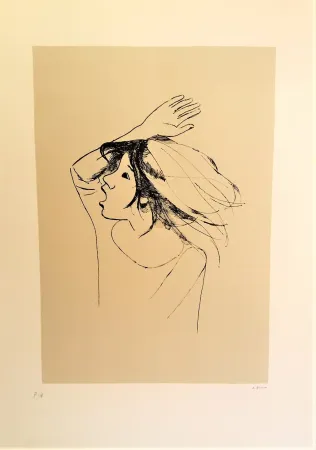 丝网印刷 Bueno - Ragazza con braccio alzato