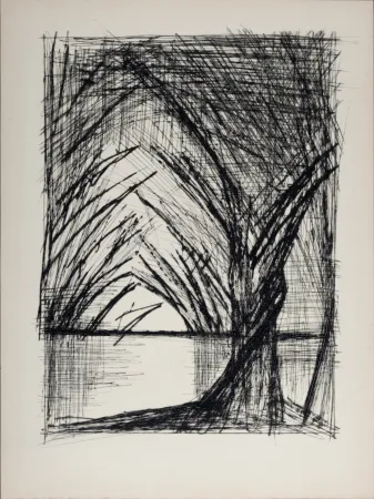 干刻版画 Buffet - Allée d'arbres, 1959