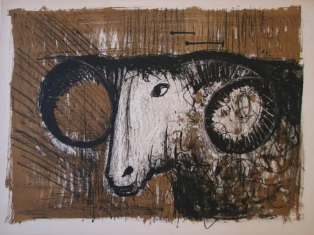 石版画 Buffet - Bélier