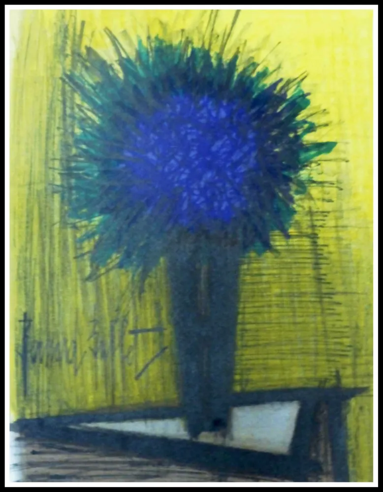 石版画 Buffet - BOUQUET DE FLEURS