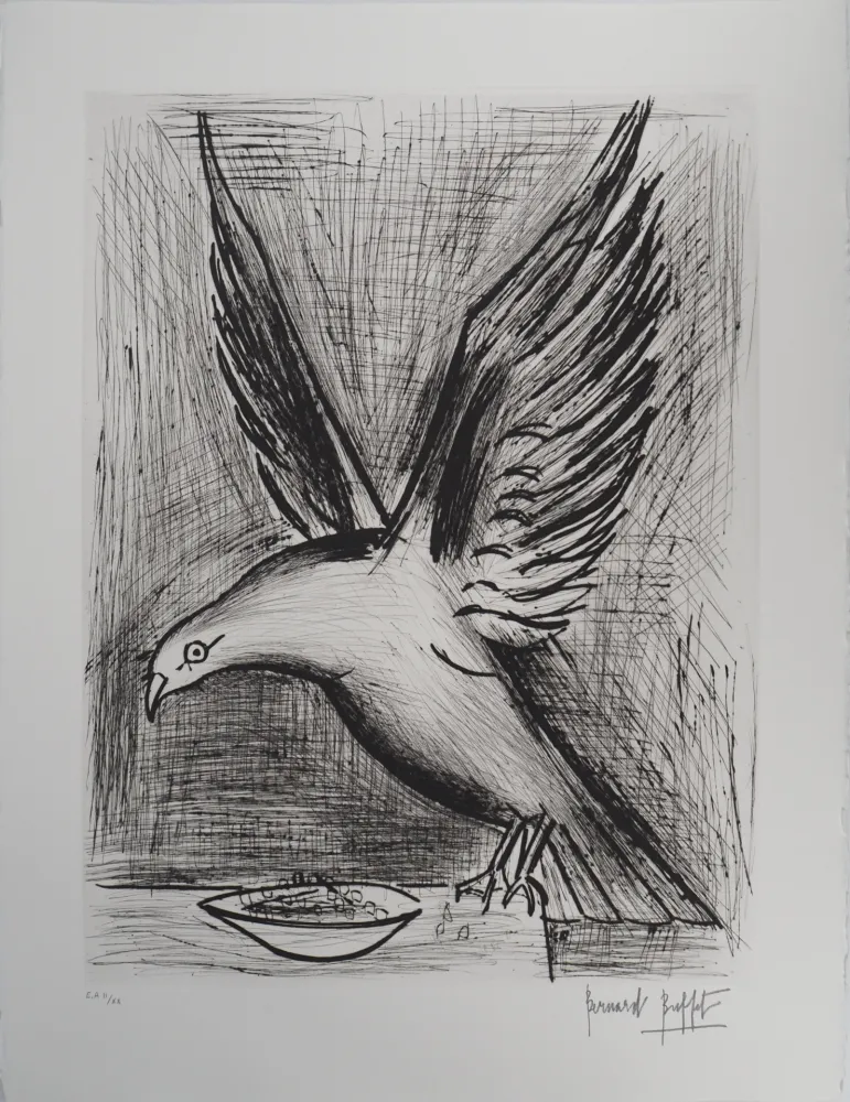 版画 Buffet - Bretagne, la Mouette,