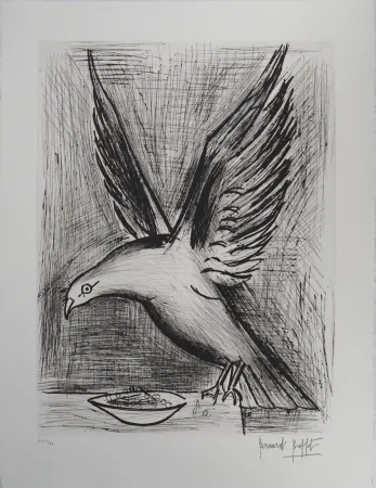 版画 Buffet - Bretagne, la Mouette,