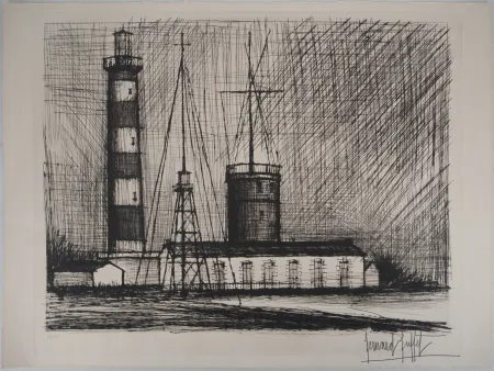 版画 Buffet - Bretagne : Le phare