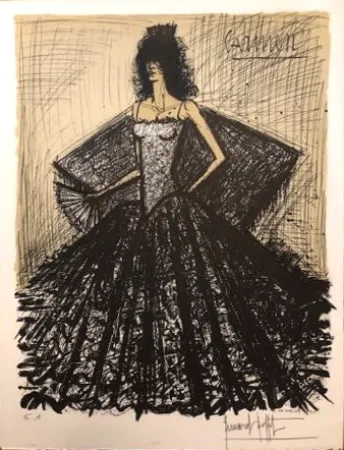 石版画 Buffet - Carmen