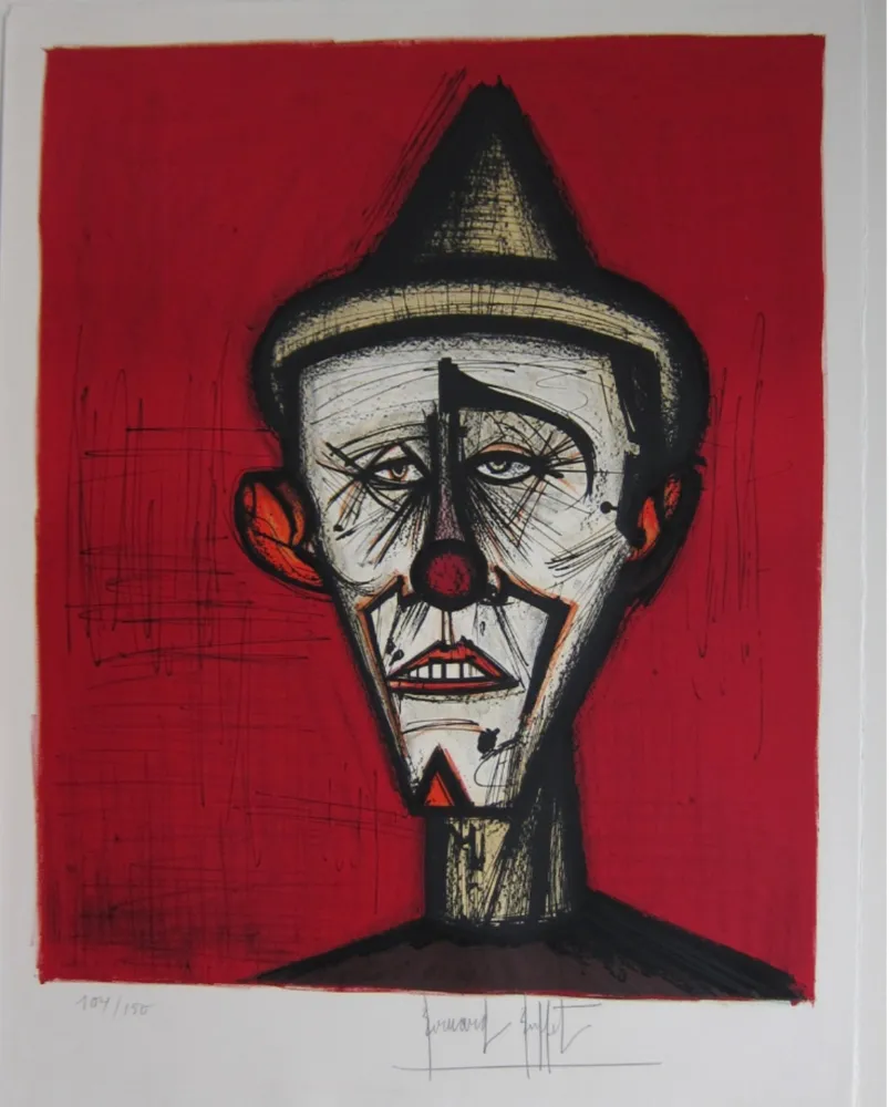 石版画 Buffet - Clown