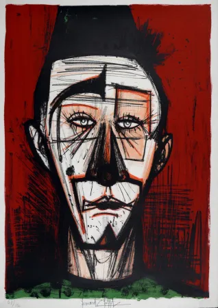 石版画 Buffet - Clown Blanc, 1968 - Hand-signed