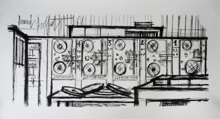 石版画 Buffet - Computer, Siemens,