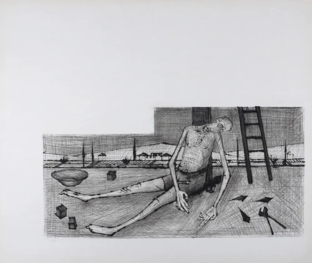 版画 Buffet - Déposition, La Passion du Christ, 1954