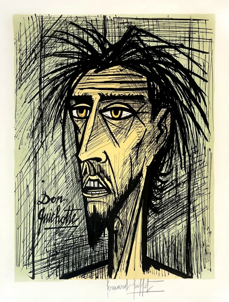 石版画 Buffet - Don Quichotte 