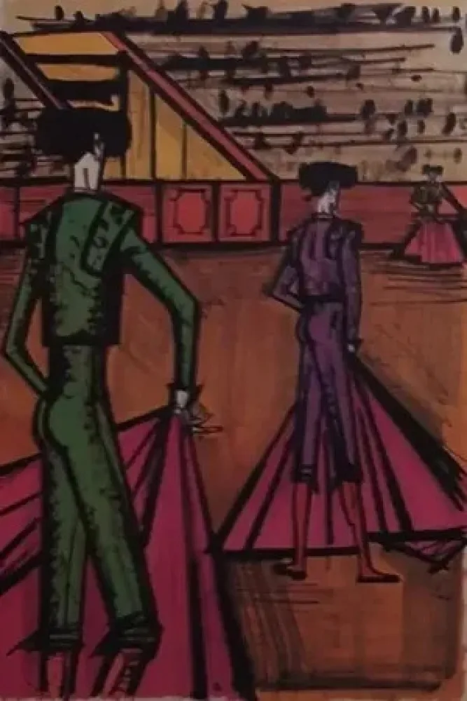 石版画 Buffet - E l'album TOREROS (1966)