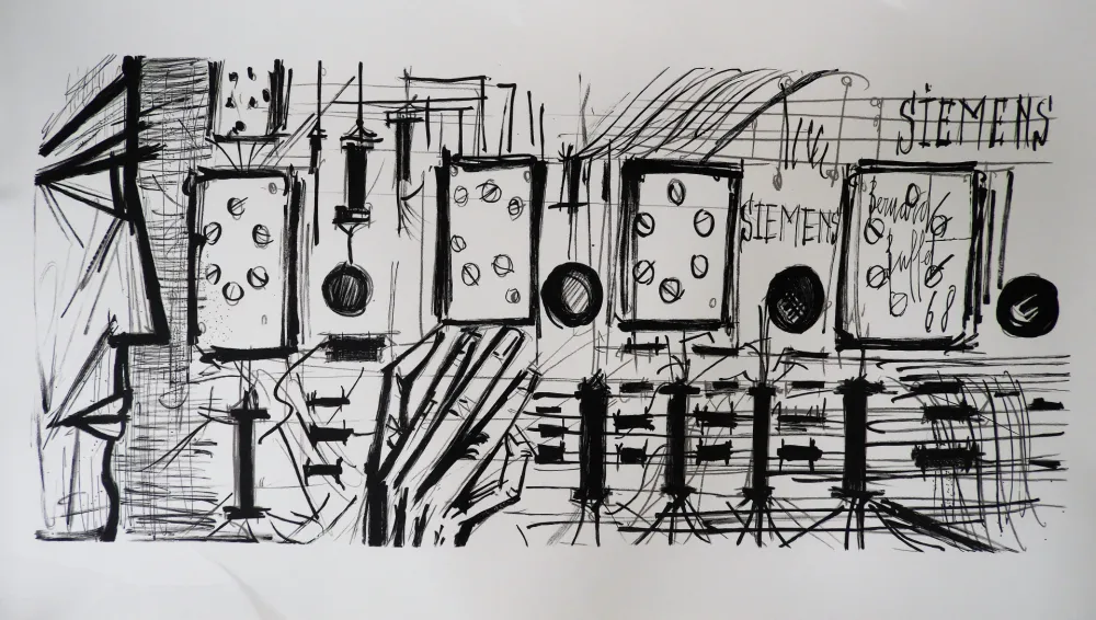 石版画 Buffet - Electronic Circuits, Siemens,