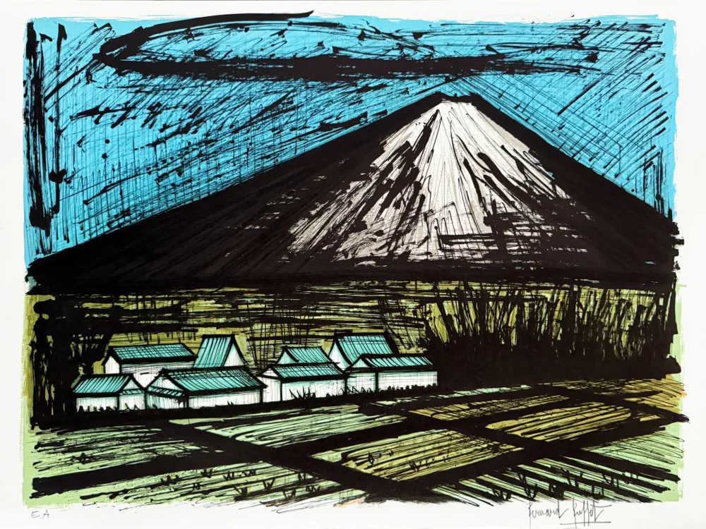 石版画 Buffet - Fuji Yama