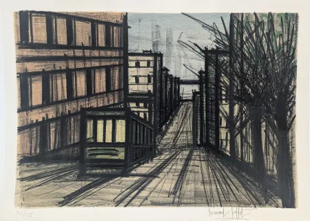 石版画 Buffet - Funiculaire 