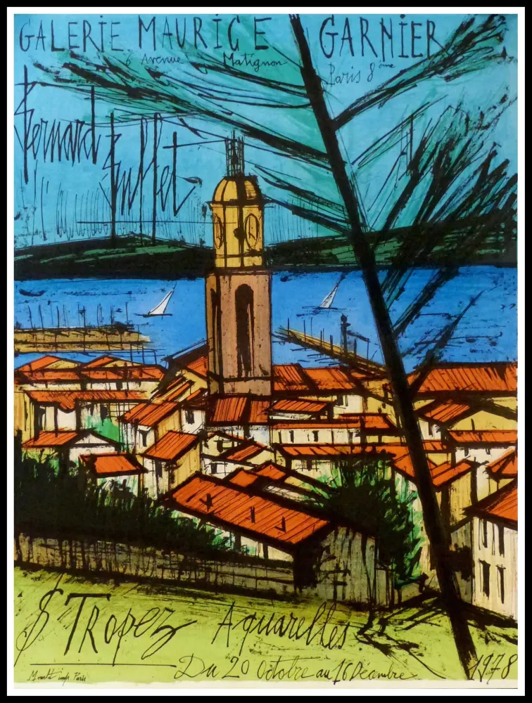 海报 Buffet -  GALERIE MAURICE GARNIER - SAINT TROPEZ