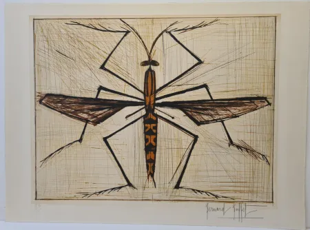 版画 Buffet - Insecte brun 