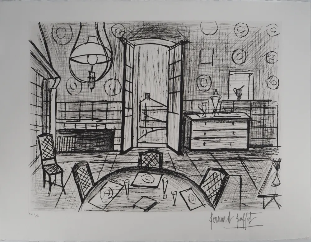 版画 Buffet - La Baume, la salle à manger