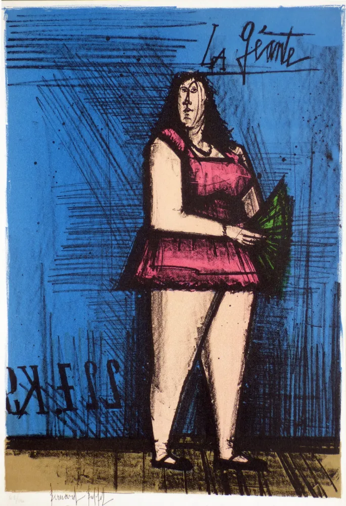 石版画 Buffet - La géante