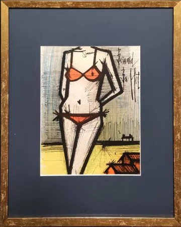 石版画 Buffet - La Plage