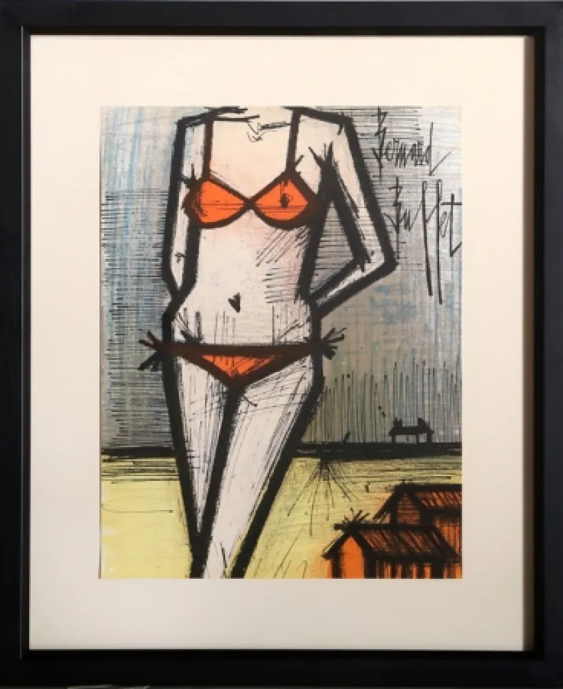 石版画 Buffet - La Plage