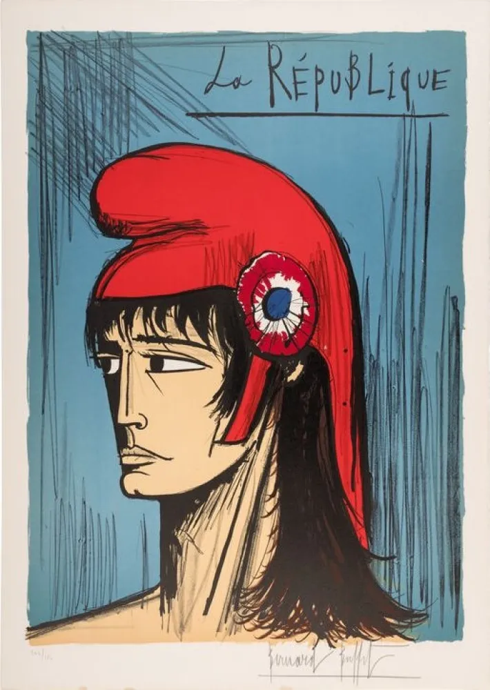 石版画 Buffet - La République