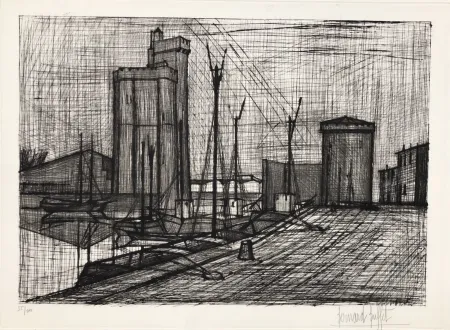 版画 Buffet - La Rochelle