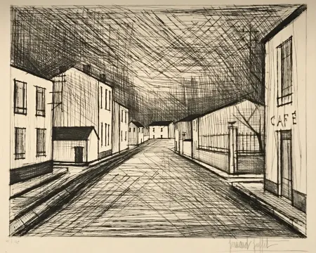干刻版画 Buffet - La Rue (The Street)