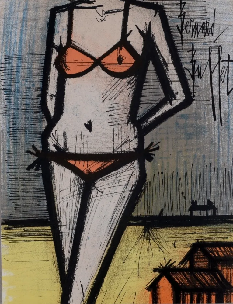 石版画 Buffet - Le Bikini, 1967