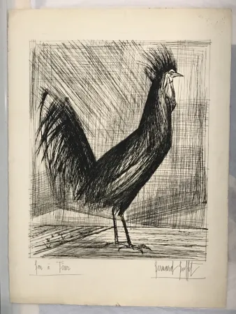 干刻版画 Buffet - Le Coq (The Rooster)