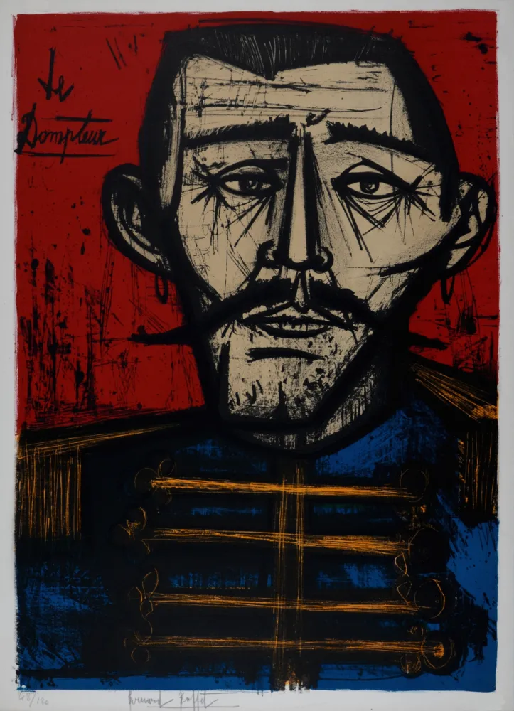 石版画 Buffet - Le Dompteur, 1968 - Hand-signed