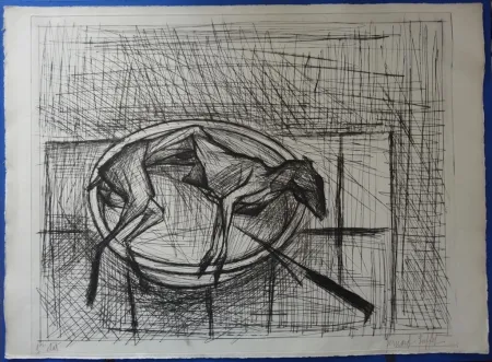 干刻版画 Buffet - Le lapin écorché