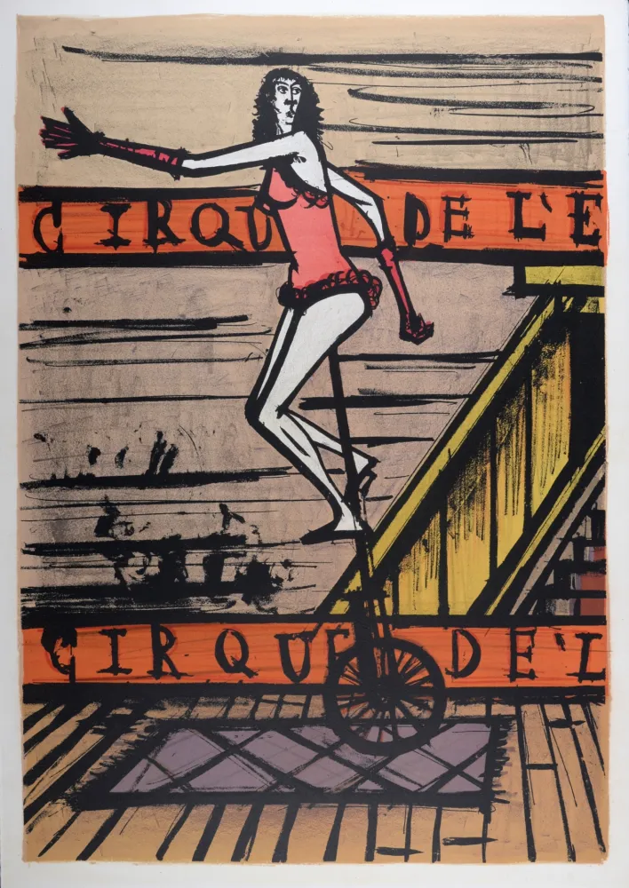 石版画 Buffet - Le monocycle