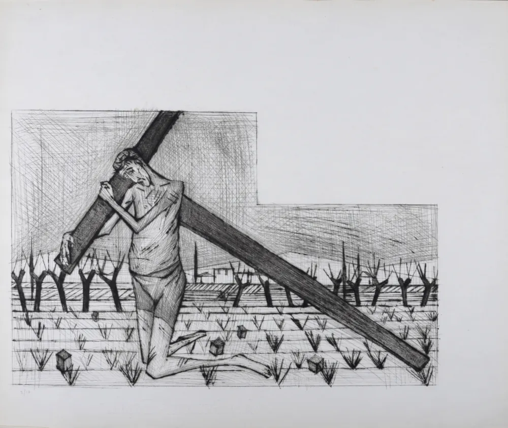 蚀刻飞尘法 Buffet - Le Portement de Croix, La Passion du Christ