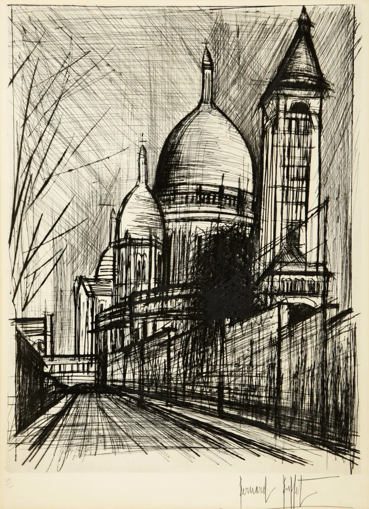 蚀刻版画 Buffet - Le Sacré-Coeur de Montmartre