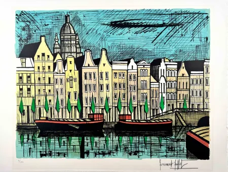 石版画 Buffet -  Le Singel Amsterdam 