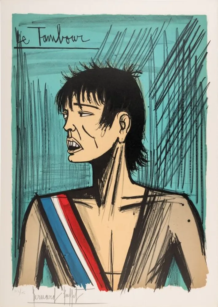 石版画 Buffet - Le Tambour