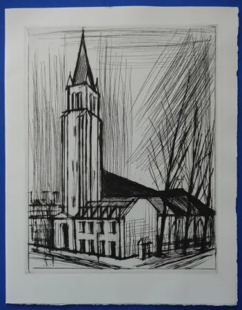 干刻版画 Buffet - L'Eglise de St Germain des Prés