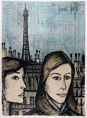 石版画 Buffet - Les Parisiennes, 1958